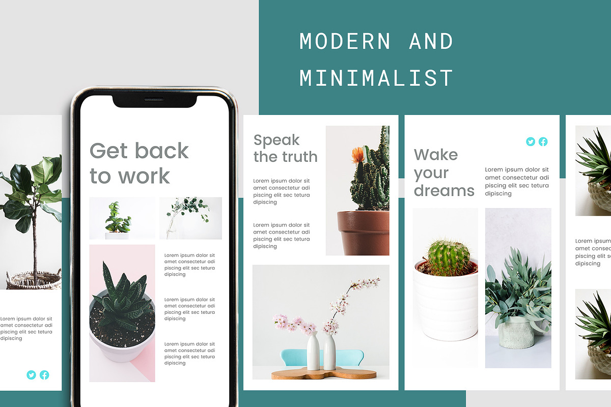Canva Instagram Template Plant, a Social Media Template by Lythcreative (Photo 3 of 6)
