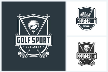 Golf logo sport design template, a Branding & Logo Template by jundio studio