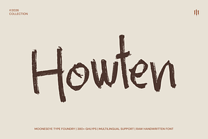 Howten - Raw Handwritten Display Fon