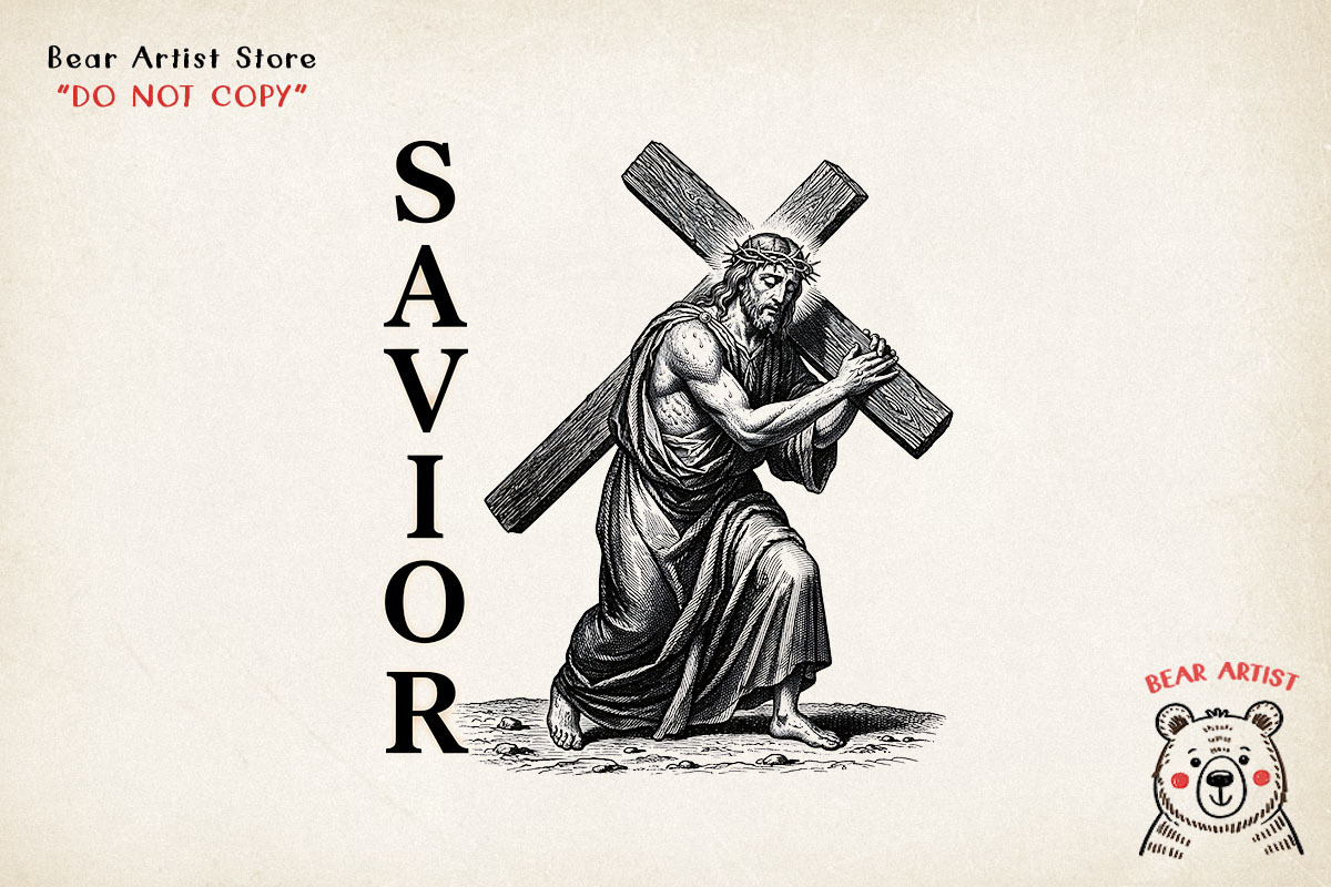 Christian Engraved Illustration, an Object Graphic by GlitterCraft (Photo 41 of 101)