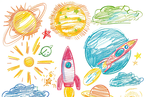 Space Doodles Pattern