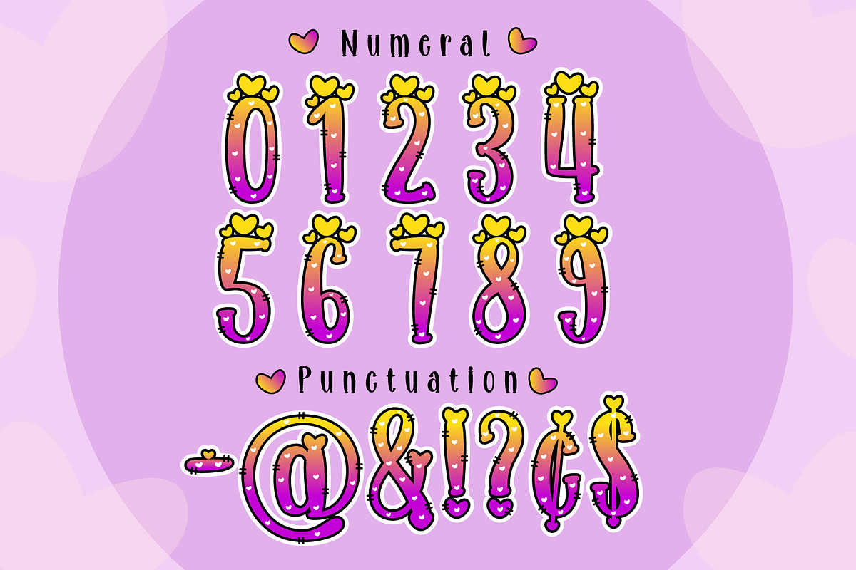 Minnie Heart Y-PP font, a Handwritten Font by KengGraphic (Photo 4 of 8)