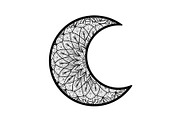 Mandala Crescent Moon Bundle, an Illustration by Designs_River (Thumbnail 12 of 31)