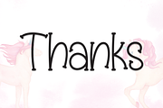 Unicorn Watercolor | Script Font, a Script Font by Scratchones (Thumbnail 8 of 8)