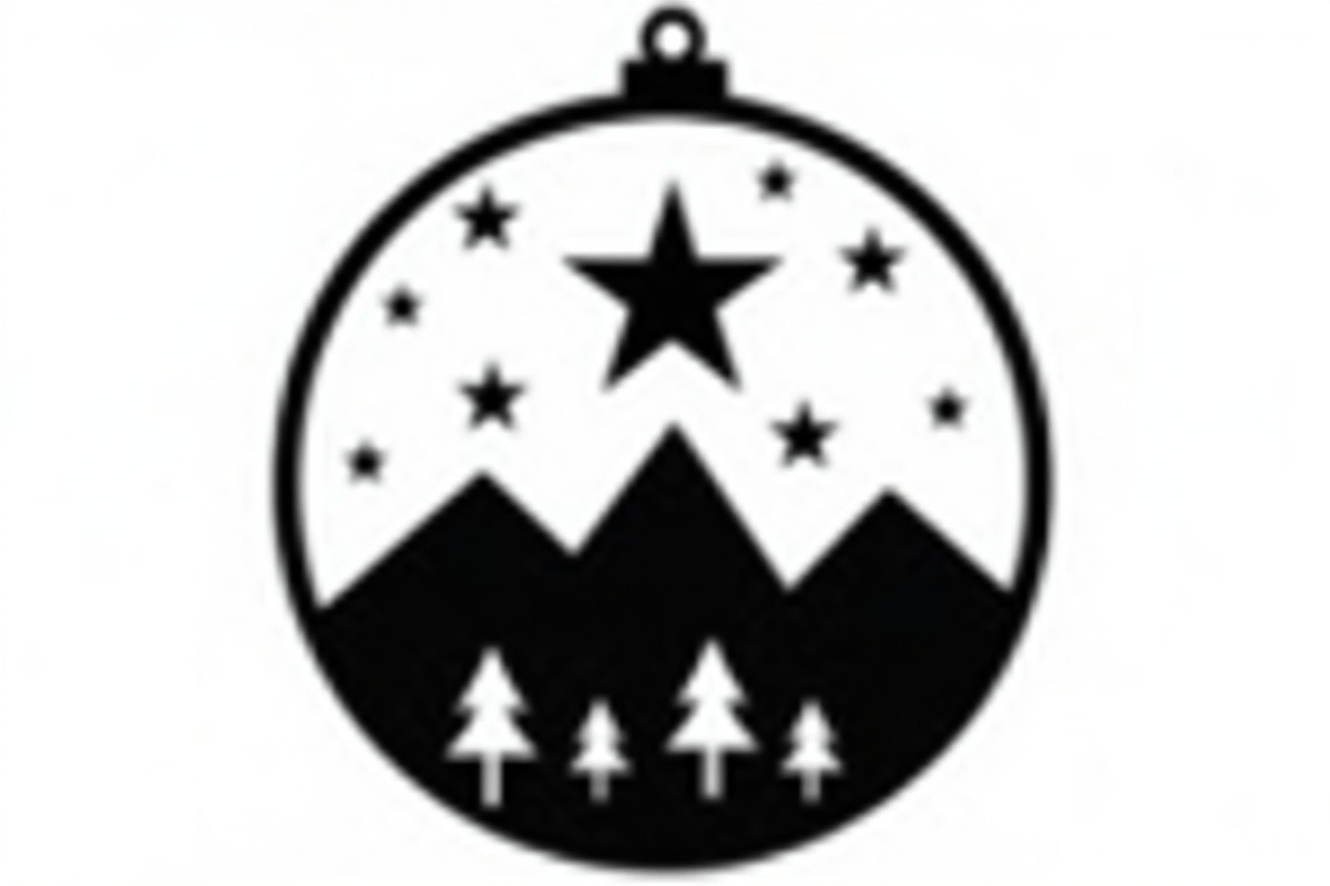Christmas Laser Cut Ornament Bundle, a Graphic by Designer_Momina (Photo 10 of 14)