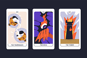 Tarot cards set. Major arcana deck, an Illustration by Good Studio (Thumbnail 7 of 9)