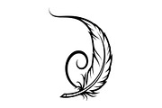 Vintage Feather Swirl SVG Bundle, an Illustration by Creativeshirt (Thumbnail 29 of 31)