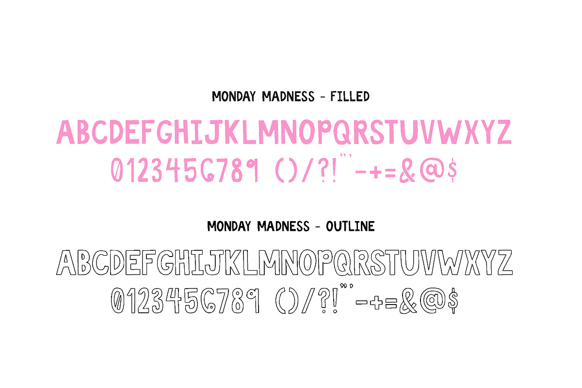 Monday Madness Font Duo, a Font by Salt & Pepper Designs (Photo 6 of 8)
