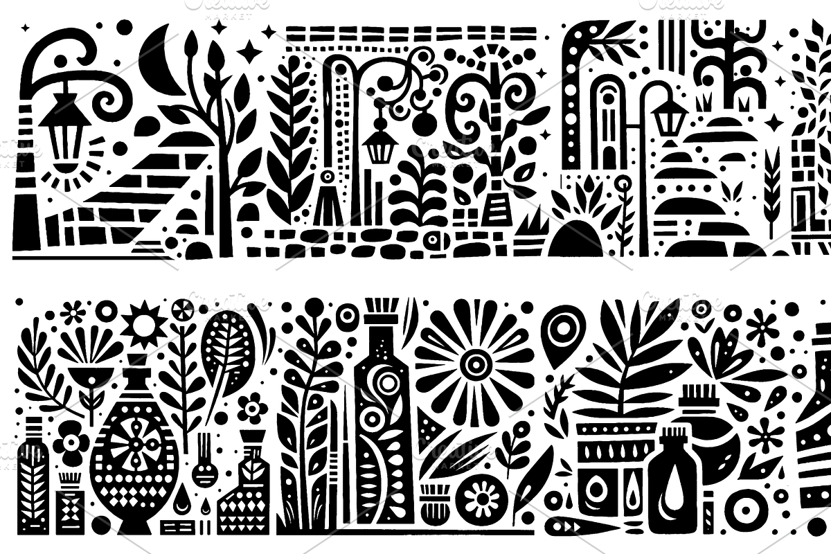 Vintage Gardening Folk Art, a Decorative Illustration by devastd (Photo 9 of 28)