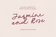 Jasmine And Rose script, a Handwritten Font by supfonts (Thumbnail 1 of 10)