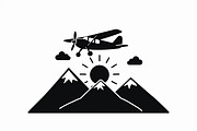 Adventure Plane Mountain Bundle, an Illustration by Designs_River (Thumbnail 3 of 9)