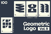Geometric Logo Template Vol 9, a Solid Icon by Tekuni (Thumbnail 1 of 10)