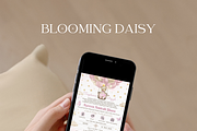 Pink Bear Baby Shower Canva, an Invitation Template by Blooming Daisy (Thumbnail 3 of 3)
