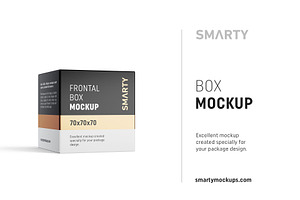 Box Mockup 70x70x70