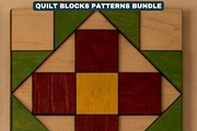 Quilt Block Patterns Modern Mosaic W, a Pattern Graphic by AtacanDigital (Thumbnail 4 of 15)