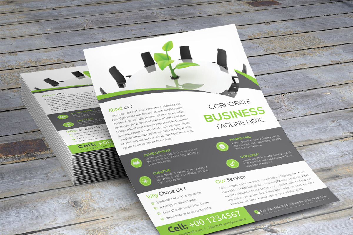 Corporate Flyer, a Flyer Template by themexriver (Photo 2 of 2)