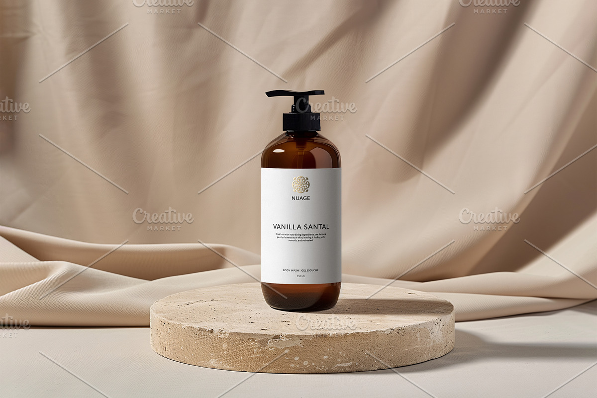 Amber Dispenser Bottle Mockup Bundle, a Packaging Mockup by Wildfield Studio (Photo 16 of 17)