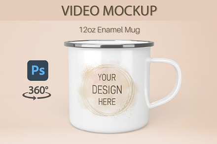 Camp Mug Video Mockup, a Cups & Container Mockup by MockupsBox