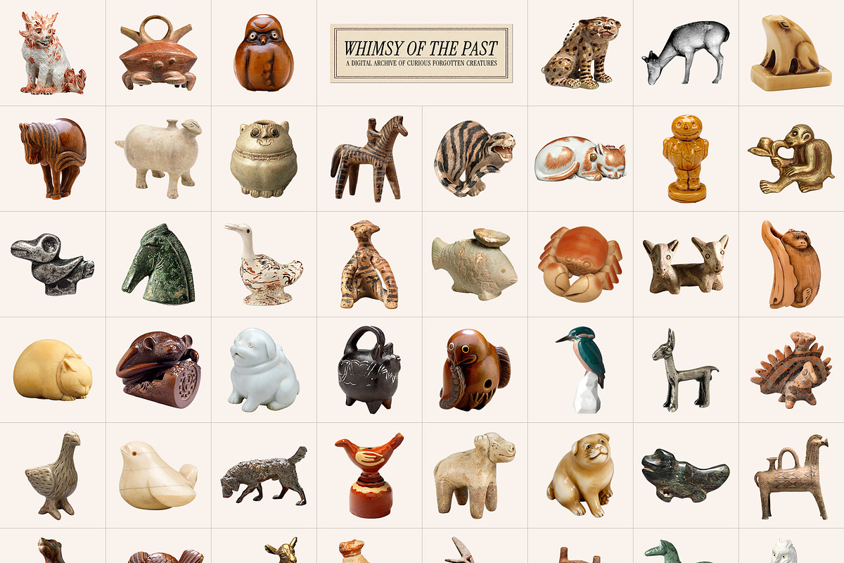 Whimsy of the Past: Vintage Animals, an Object Graphic by Dina Mae (Photo 9 of 9)