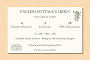English Cottage Garden Patterns, a Pattern Graphic by Everilda (Thumbnail 9 of 9)
