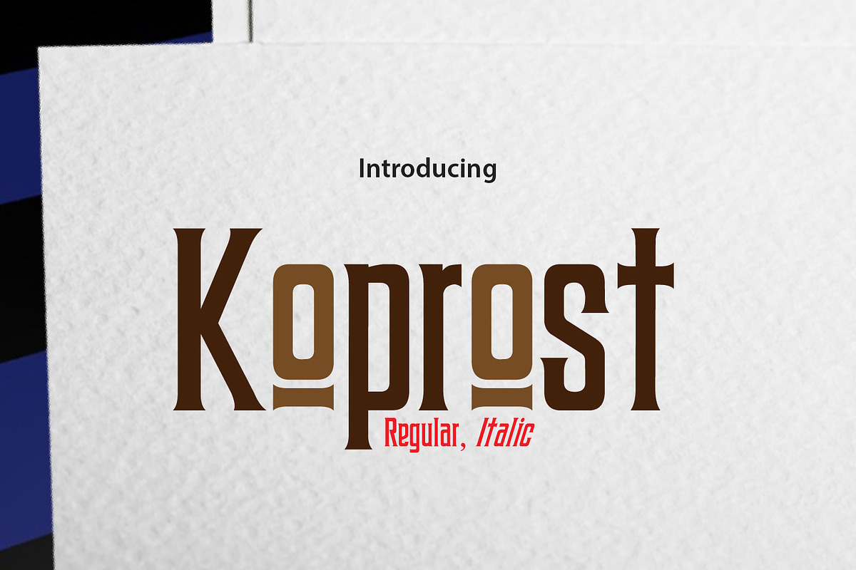 Koprost, a Blackletter Font by da_only_aan (Photo 1 of 6)