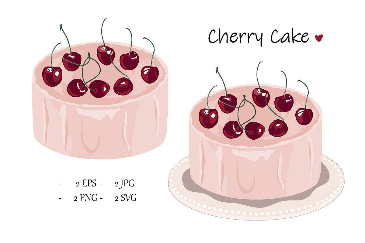 Cherry Bento Cake Illustration, an Object Graphic by Toltemara (Photo 1 of 3)