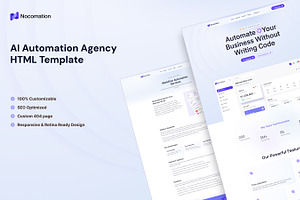 Nocomation, Technology HTML Template, a HTML Template by TNCFlow