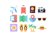 Tropical Beach Travel Icons Pack, an Object Graphic by jahid234 (Thumbnail 3 of 13)