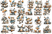 100 Birthday Animal Clipart PNGs, an Animal Illustration by Pati Charm Studio (Thumbnail 2 of 9)