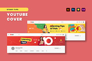 Study Tips Youtube Cover, a Social Media Template by MikroType Std (Thumbnail 1 of 4)
