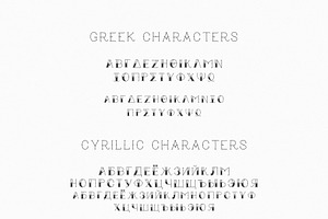 True Mama Cyrillic Typeface Greek