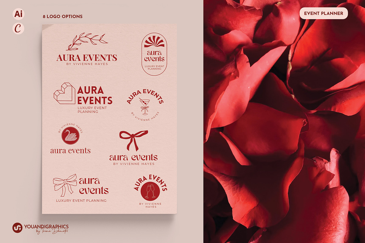 Branding Kit - Event Planner, a Graphic by Youandigraphics (Photo 3 of 13)