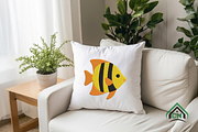 Fish Embroidery Design Bundle, a Solid Icon by Craft Nest (Thumbnail 4 of 6)