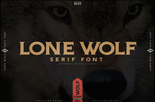 LONE WOLF - Serif font
