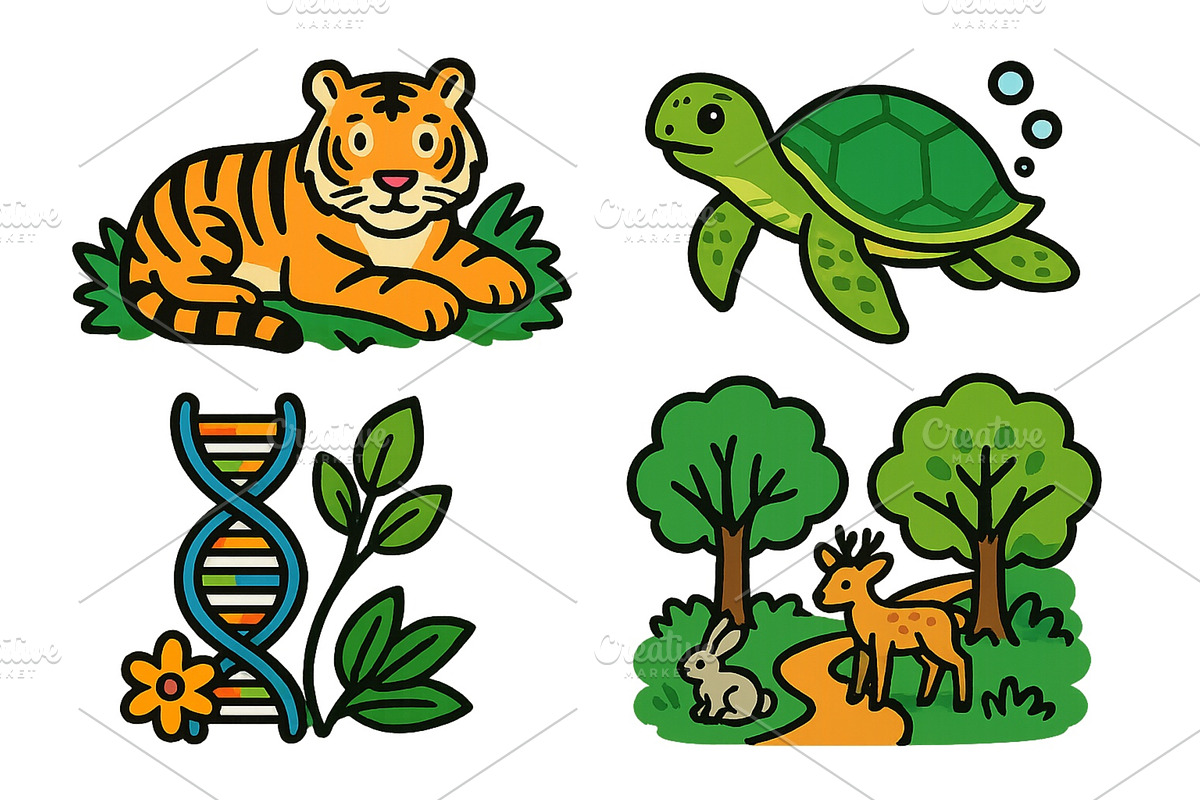 Colorful representations of wildlife, an Animal Illustration by ZinetroN