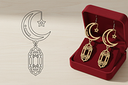 Elegant Crescent Moon & Lantern, an Illustration by Amazin_art (Thumbnail 1 of 5)