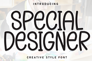 Spesial Designer | Script Font, a Script Font by Scratchones (Thumbnail 1 of 8)