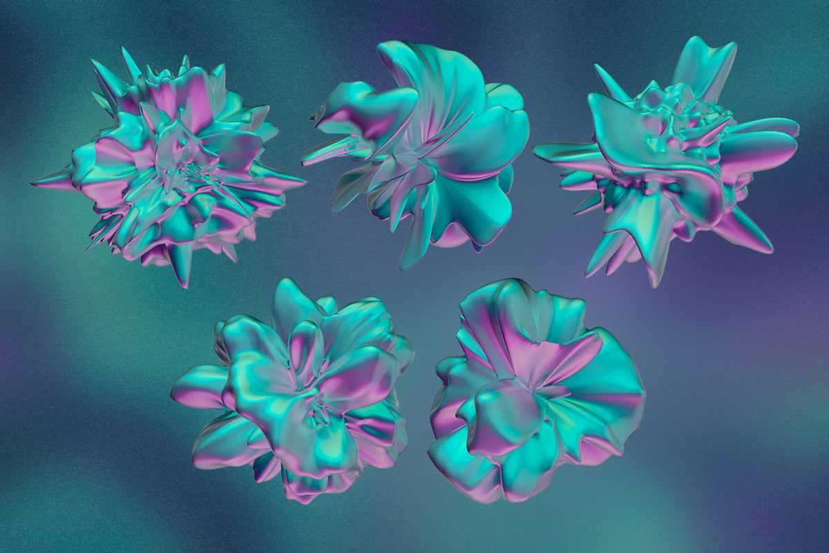 3D Gradients - 10 abstract renders, an Object Graphic by ghost friend's shop (Photo 2 of 5)