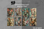 Whimsical Doll Cat Scrapbook Pages, an Animal Illustration by Digital Art Mahdiseño (Thumbnail 3 of 10)
