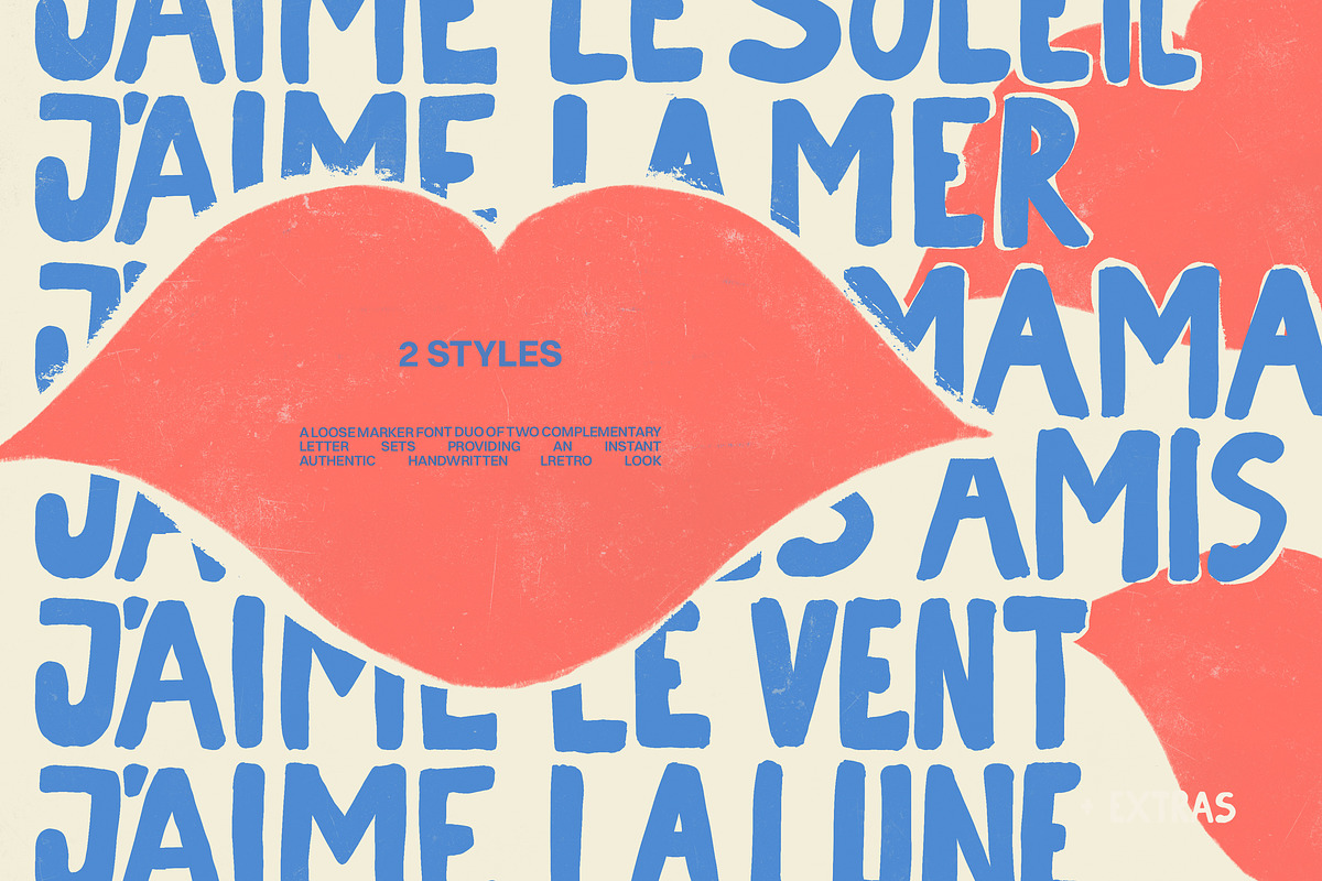 Handmade Retro Marker Font Duo, a Sans Serif Font by Laras Wonderland (Photo 12 of 14)