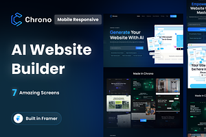 Chrono - Framer Template, a Landing Page Template by Agensip Design Agency