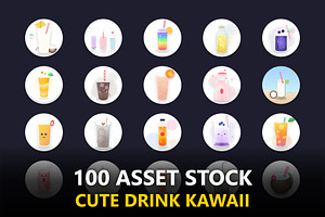 Asset Drink Cute Kawaii