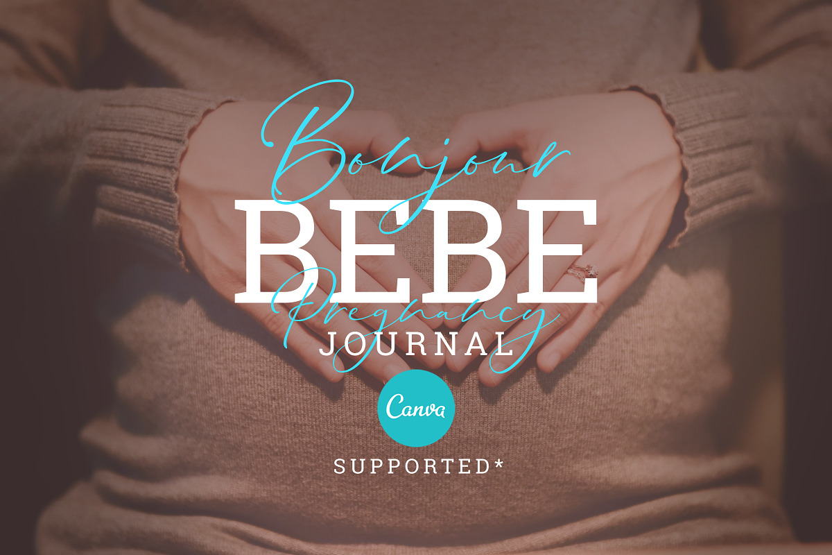 BONJOUR BEBE Pregnancy Journal, a Brochure Template by Typography Prime (Photo 15 of 15)