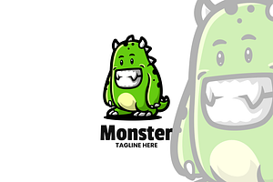 Monster Mascot Logo Design., a Branding & Logo Template by VectorCraft