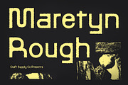 Maretyn Rough, a Sans Serif Font by Craft Supply Co. (Thumbnail 1 of 8)