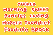 Cheerful Hilarious, a Sans Serif Font by ahweproject (Thumbnail 3 of 7)