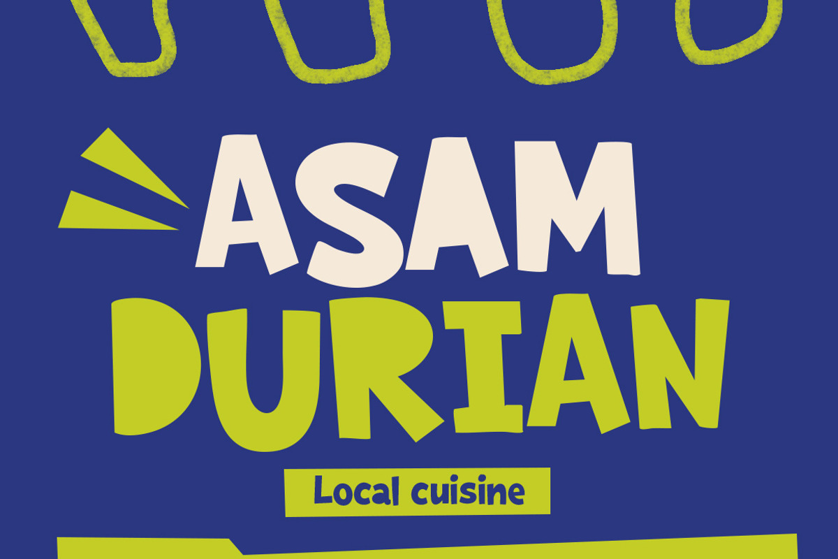 Durian Montong - Food Font, a Handwritten Font by Ideal Eksis (Photo 1 of 10)