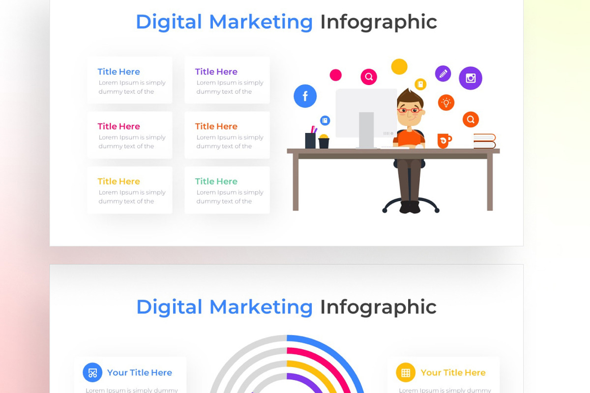 Digital Marketing PowerPoint - Infographic Template