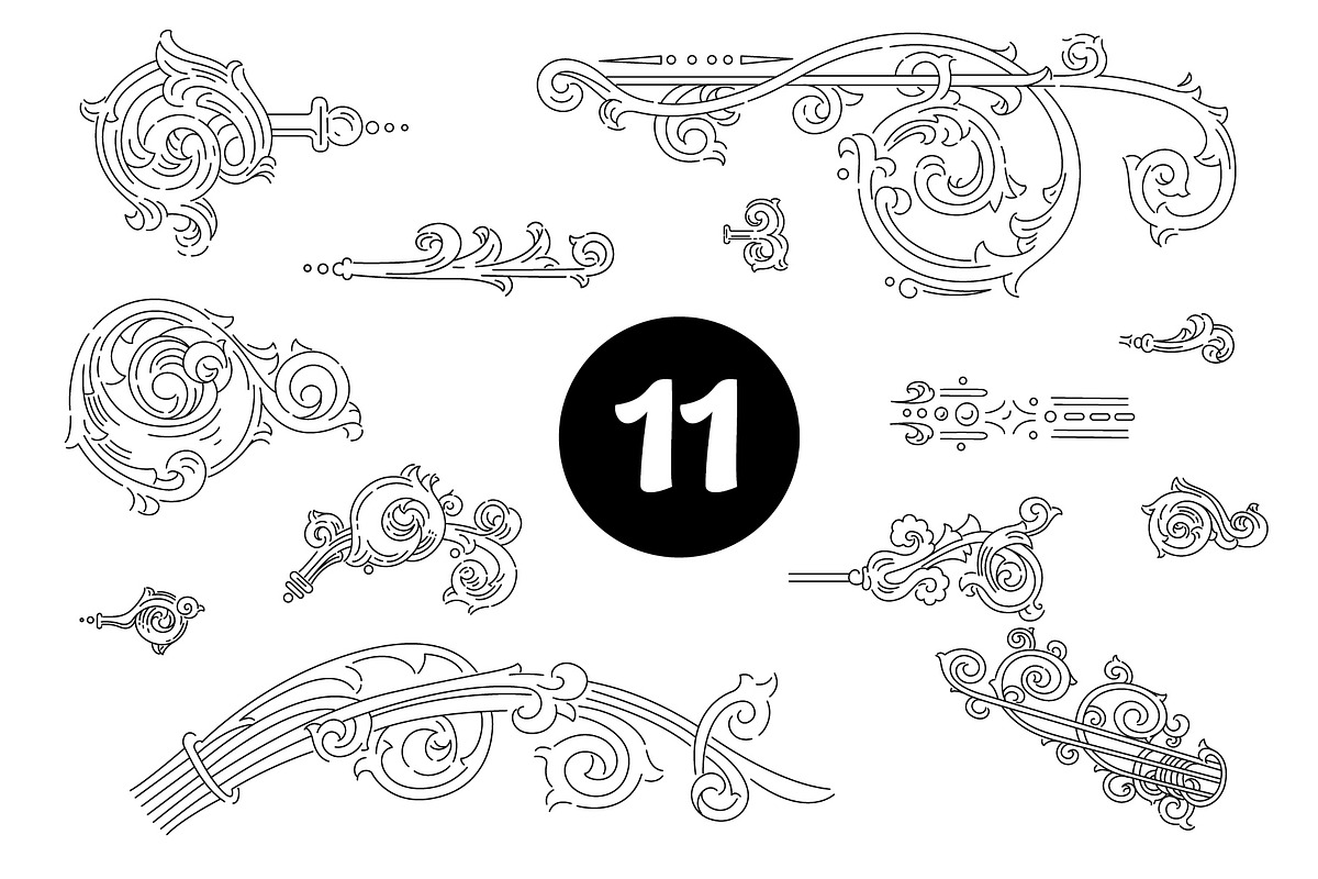 Vintage frames and elements. Big set, a Pattern Graphic by ZotovShop (Photo 12 of 12)