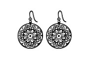 Teardrop Filigree Earrings SVG, an Object Graphic by jahid234 (Thumbnail 4 of 13)